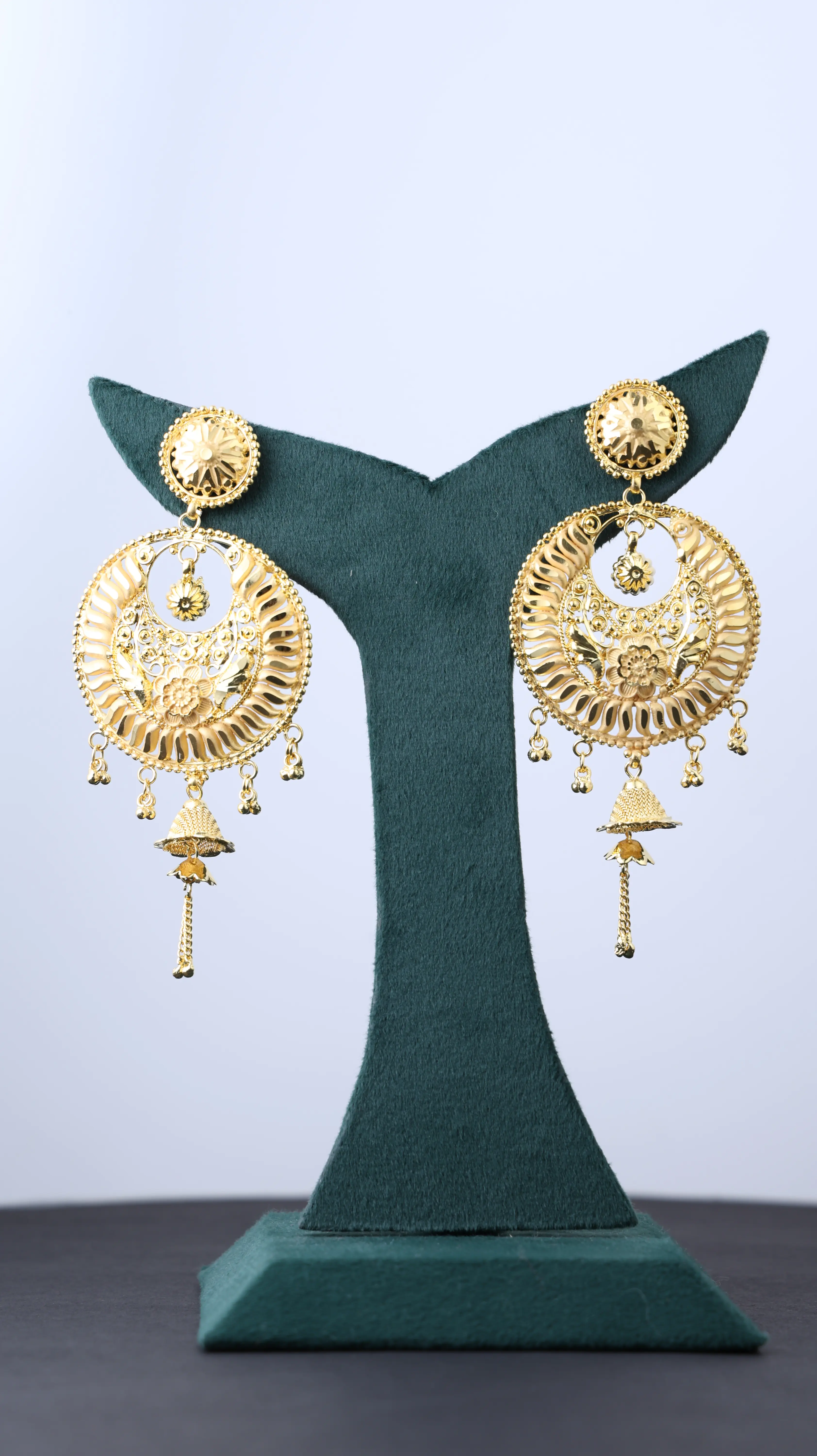Radiant Charm Gold Earrings