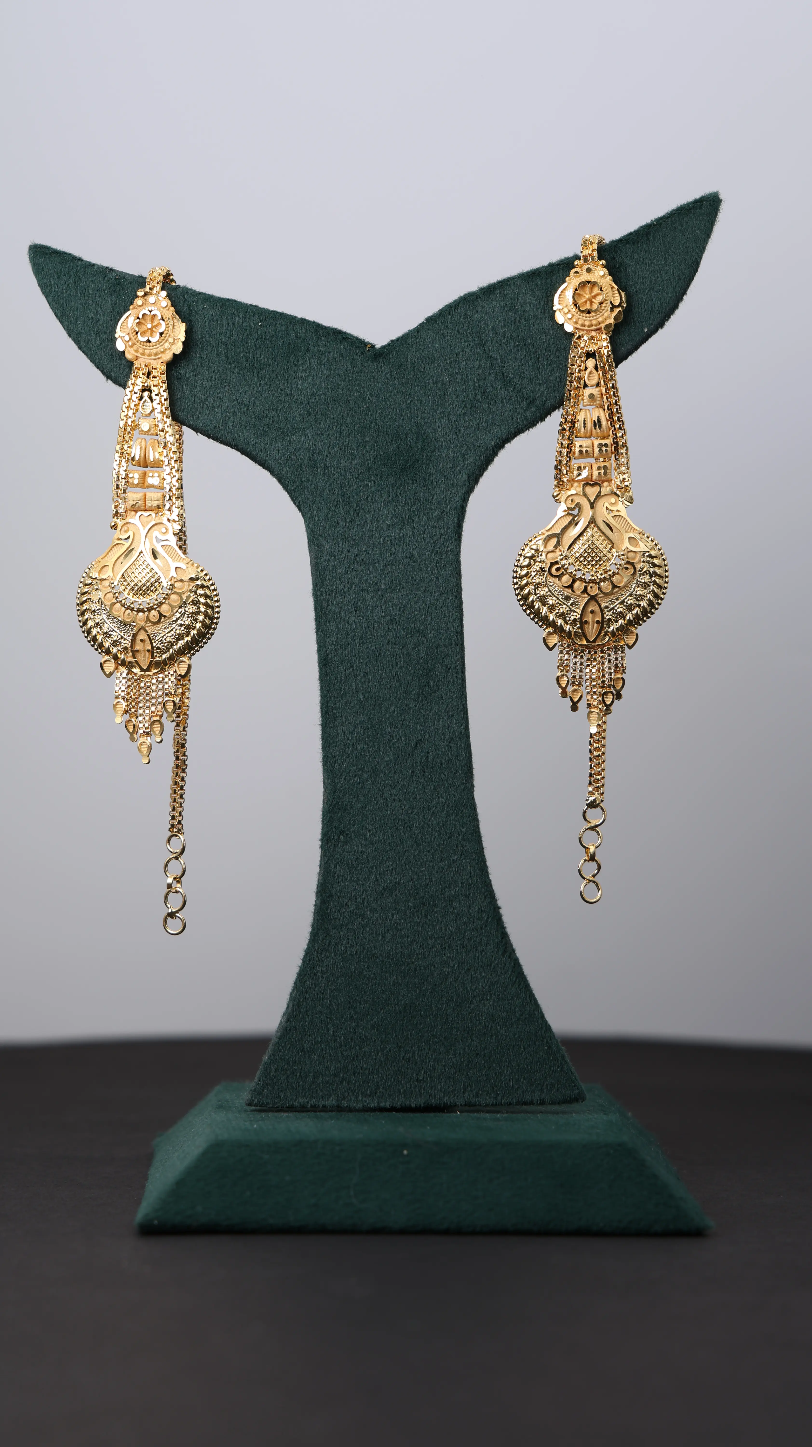 Eternal Glow Gold Jhumka Earrings